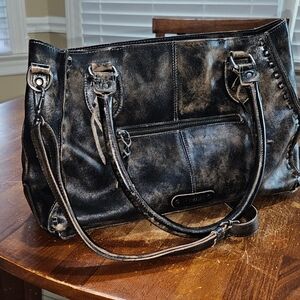 Bed Stu Rockababy Medium Crossbody in Black Lux